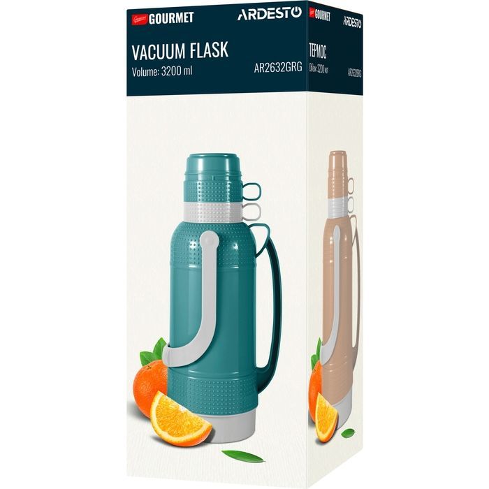 Термос Ardesto Gemini Gourmet 3200 мл Сірий (AR2632GRE) изображение 10