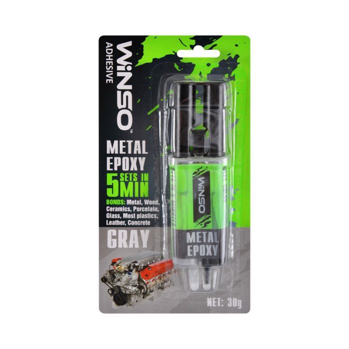 Автомобильный клей WINSO эпоксидный двухкомпонентный Metal Epoxy 30g (300500)