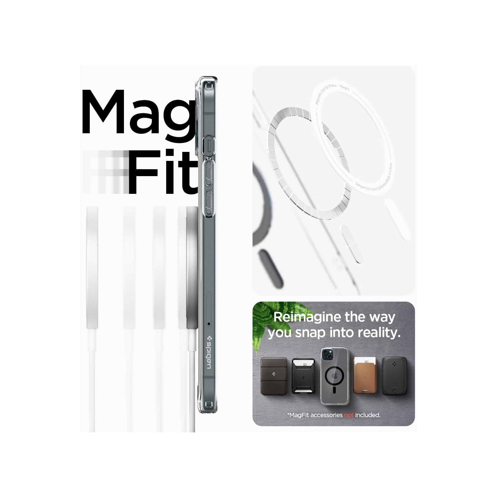 Чохол до мобільного телефона Spigen Apple iPhone 15 Plus Ultra Hybrid MagFit Carbon Fiber (ACS06663) зображення 7