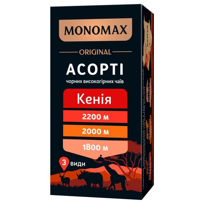 Чай Мономах Кения ассорти (3 вида) 21 шт х 2 г (mn.03315)
