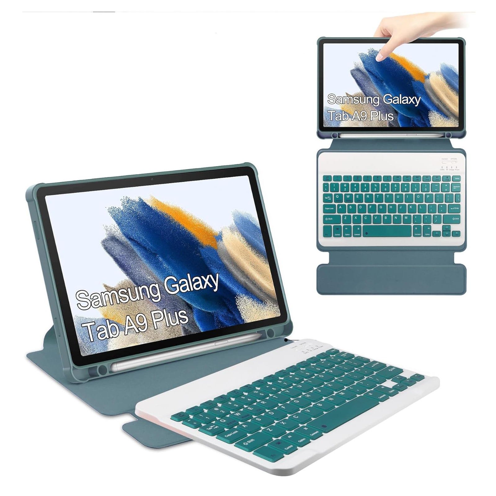 Чохол до планшета BeCover Keyboard 360° Rotatable Samsung Tab A9 Plus SM-X210/SM-X215/SM-X216 11.0" Black (710329) зображення 5