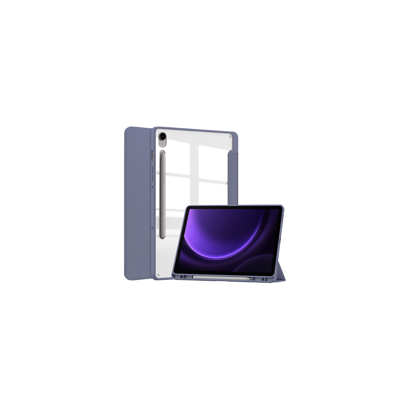 Чехол для планшета BeCover Soft Edge stylus holder Samsung Tab S9 (SM-X710/SM-X716)/S9 FE (SM-X510/SM-X516B) 11.0" Dark Gre (710440) изображение 2