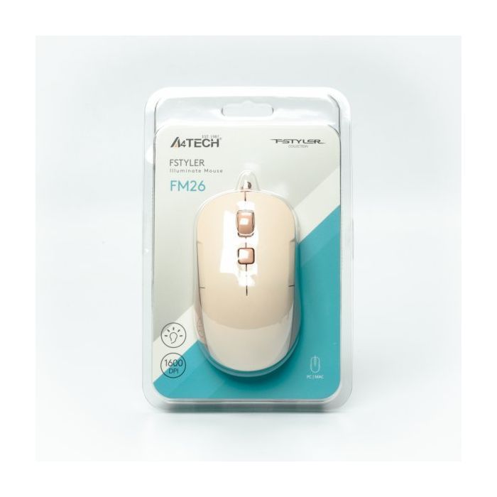 Мишка A4Tech FM26 USB Cafe Latte (4711421991391) зображення 11