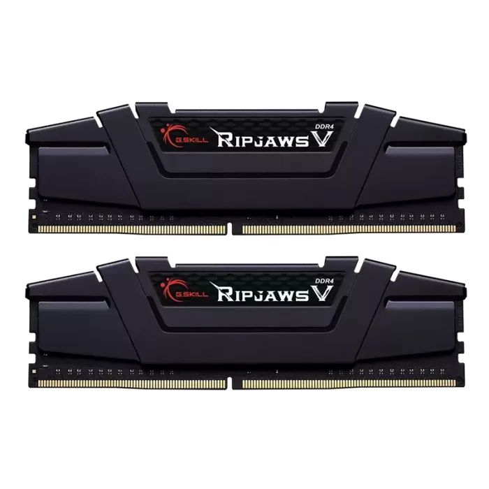 Модуль памяти для компьютера DDR4 8GB (2x4GB) 3200 MHz RIPJAWS V Black G.Skill (F4-3200C16D-8GVKB)
