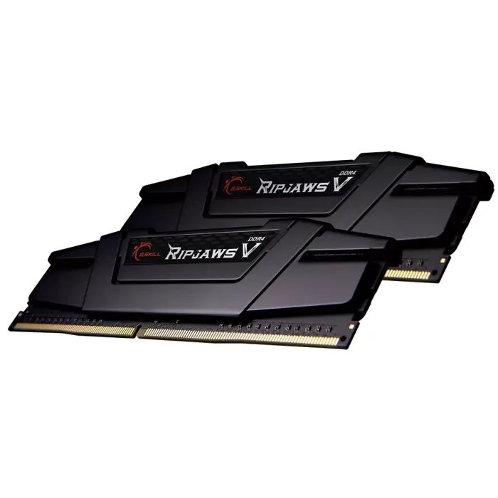Модуль памяти для компьютера DDR4 8GB (2x4GB) 3200 MHz RIPJAWS V Black G.Skill (F4-3200C16D-8GVKB) изображение 2