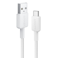Photos - Cable (video, audio, USB) ANKER Дата кабель USB 2.0 AM to Type-C 1.8m 322 White   A81H6H21 (A81H6H21)