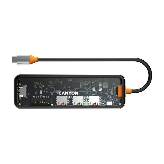 Порт-реплікатор Canyon Docking Station DS-13 4k 7-in-1 USB-C (CNS-TDS13)