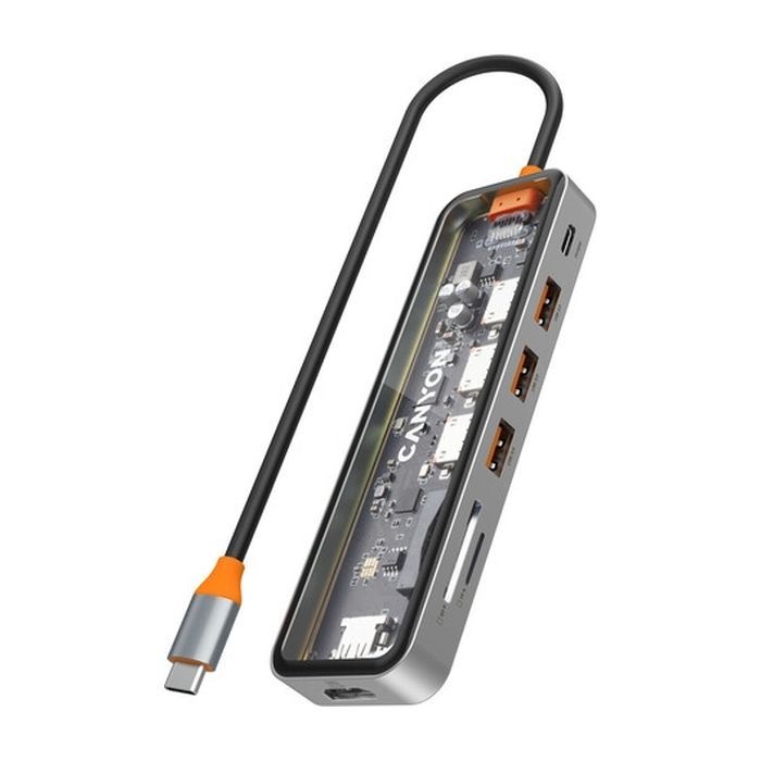Порт-реплікатор Canyon Docking Station DS-13 4k 7-in-1 USB-C (CNS-TDS13) зображення 5