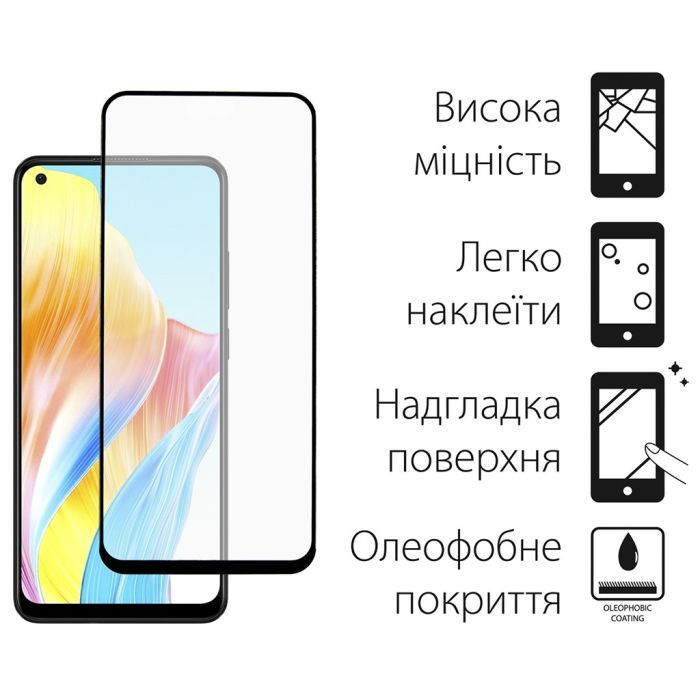 Скло захисне Dengos Oppo A78 4g 2шт. (DG-TG2P-02) зображення 2