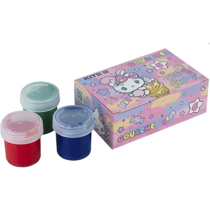 Гуашевые краски Kite Hello Kitty 6 цветов, 20 мл (HK23-062) изображение 2