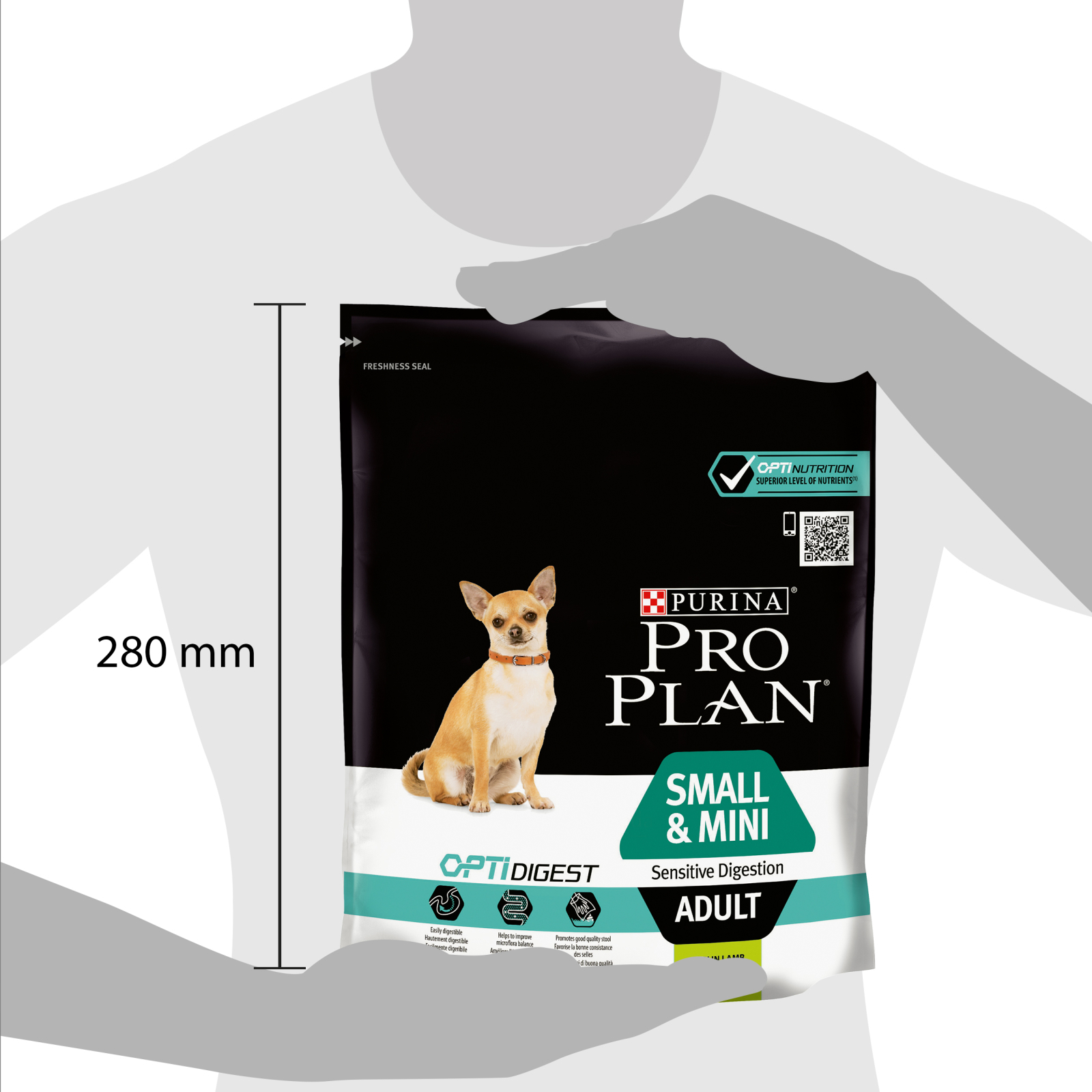 Сухой корм для собак Purina Pro Plan Small&Mini Sensitive Digestion со вкусом ягненка 700 г (7613036611299) изображение 3