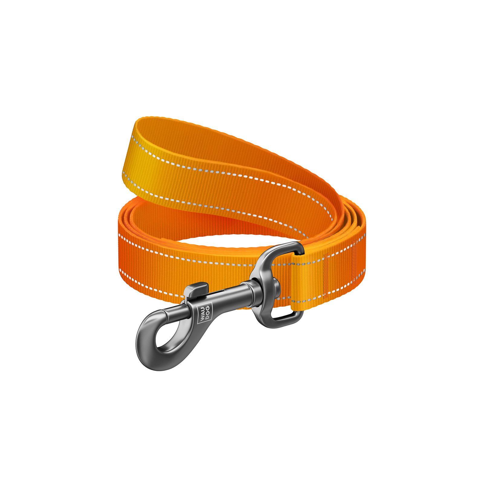 Повідок для собак WAUDOG Nylon Mono, світловідбивний L-XXL помаранчевий (52194) зображення 2
