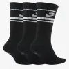 Шкарпетки Nike U Nk Crew Nsw Essential Stripe 3pr CQ0301-010 34-38 3 пари Чорний (194955069226) зображення 2