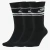 Шкарпетки Nike U Nk Crew Nsw Essential Stripe 3pr CQ0301-010 34-38 3 пари Чорний (194955069226)