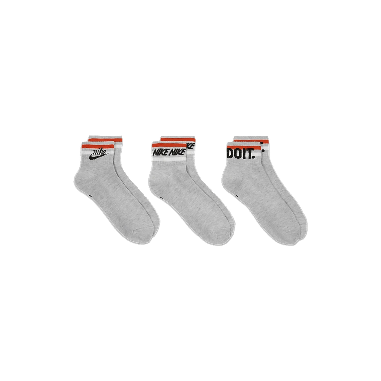Шкарпетки Nike U NK NSW EVERYDAY ESSENTIAL AN 3PR DX5080-050 38-42 3 пари Сірі (196148786057) зображення 5