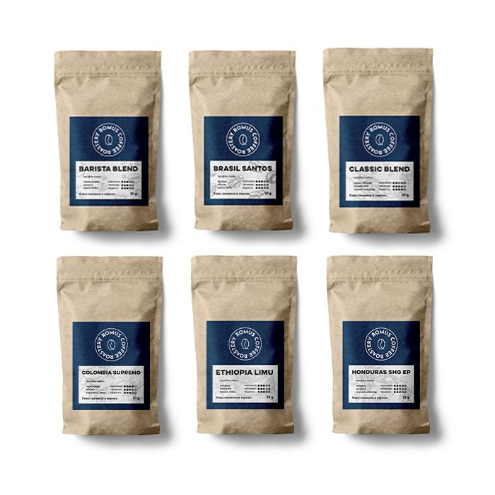 Кофе Romus Coffee Roastery Дегустационный набор 6 видов (в зернах) (889567)