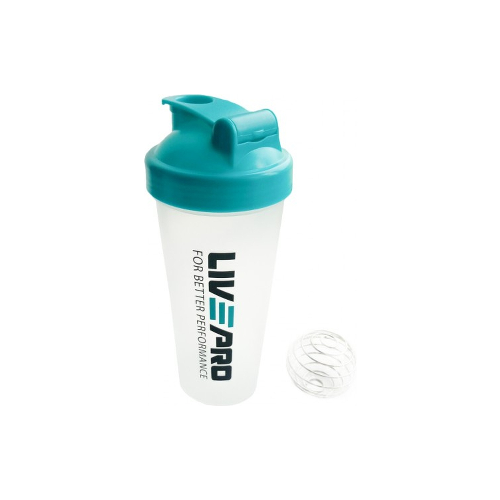 Шейкер спортивный LivePro Shake Bottle LP8147 білий/синій Уні 600мл (6951376104325)