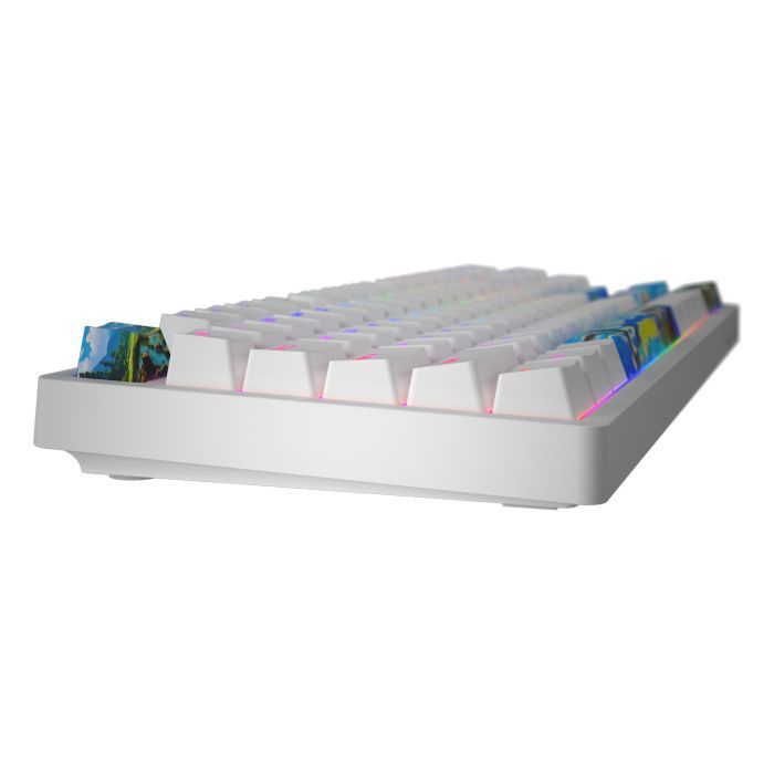 Клавиатура Hator Rockfall 2 Mecha TKL Authentic Edition Aurum Milky Way Silent USB Fighting Cats (HTK-532) изображение 4