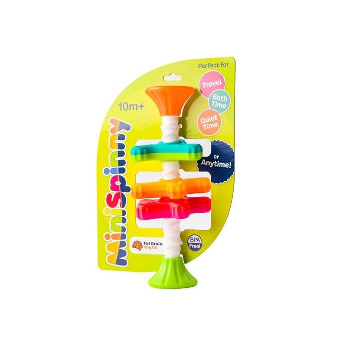 Розвиваюча іграшка Fat Brain Toys Пірамідка- спінер MiniSpinny тактильна (FA134-1) зображення 2