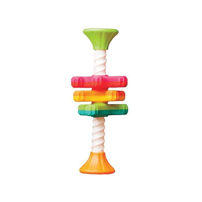 Розвиваюча іграшка Fat Brain Toys Пірамідка- спінер MiniSpinny тактильна (FA134-1) зображення 5