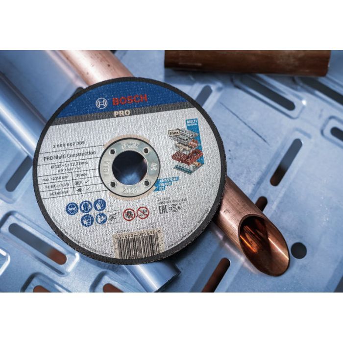Круг відрізний Bosch Multi Construction прямий 125х1.6мм (2.608.602.383) зображення 3