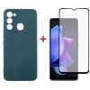 Чехол для мобильного телефона Dengos Tecno Spark GO 2022 Case + Glass (Green) (DG-KM-87)