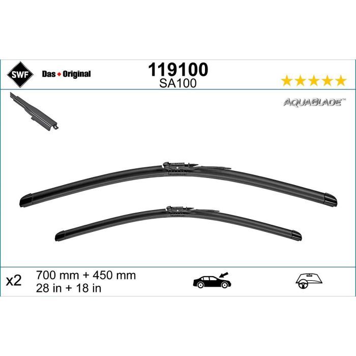 Щетка стеклоочистителя SWF 119100 изображение 3