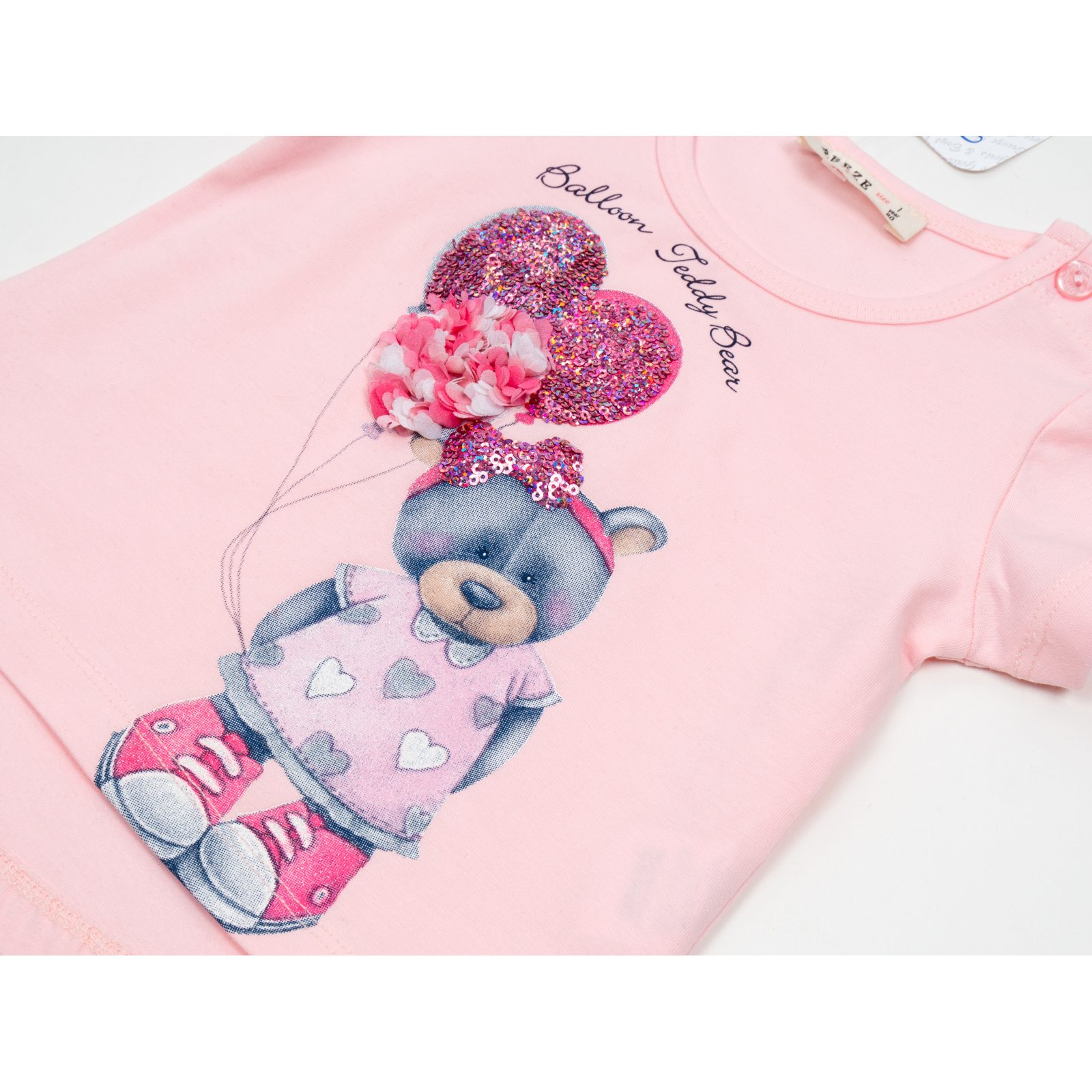 Набір дитячого одягу Breeze з ведмедиком (13374-98G-pink) зображення 7