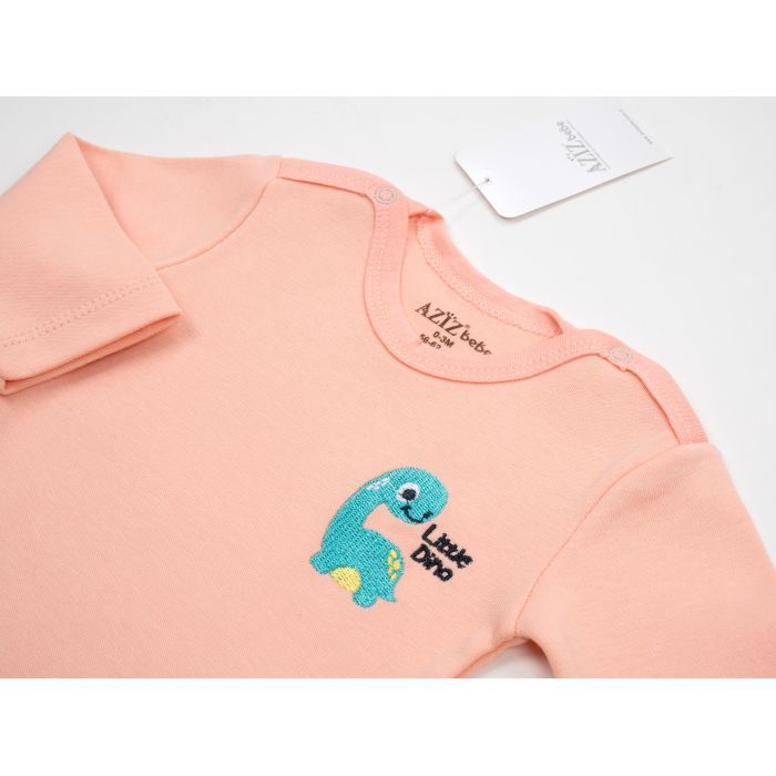 Боди детское Aziz с динозавриком (1740-74G-peach) изображение 3