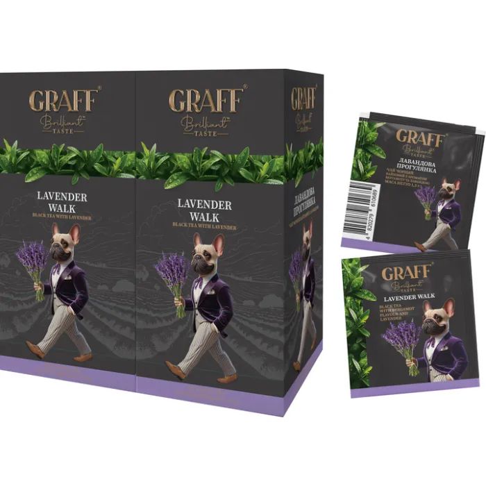 Чай Graff Lavender Walk Черный 20 пакетиков х 1.5 г (4820279610658)