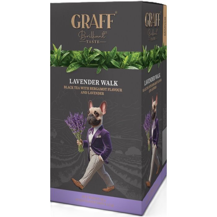 Чай Graff Lavender Walk Черный 20 пакетиков х 1.5 г (4820279610658)
