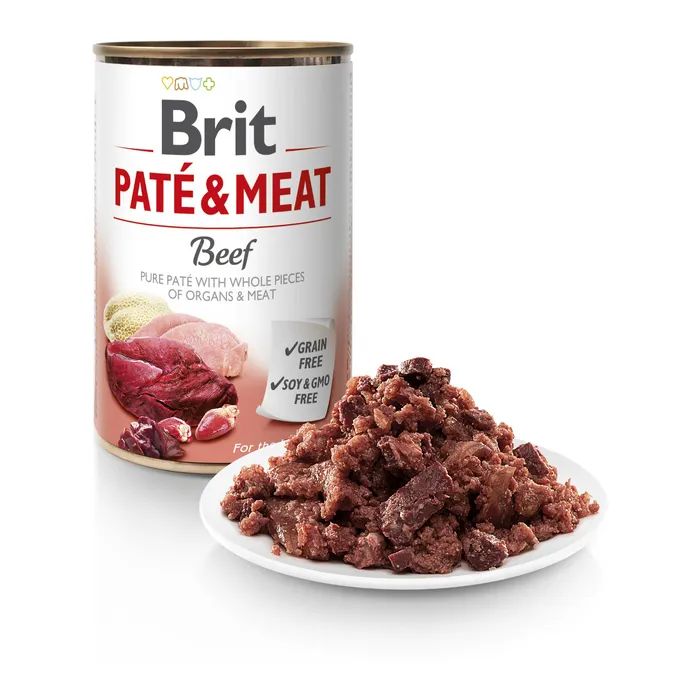 Вологий корм для собак Brit Care Pate and Meat з яловичиною (8595602557400) зображення 3