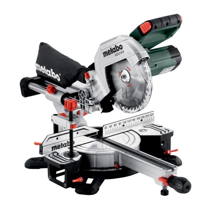 Торцовочная пила Metabo KGS 216M с протяжкой 1200Вт, 215мм (613216000)