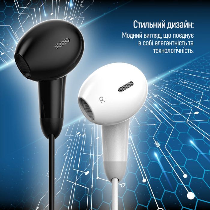 Навушники ColorWay 3.5 mm Wired Earphone Sound Wave Black (CW-WD04BK) зображення 11