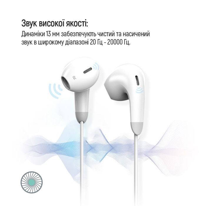 Навушники ColorWay 3.5 mm Wired Earphone Sound Wave Black (CW-WD04BK) зображення 6