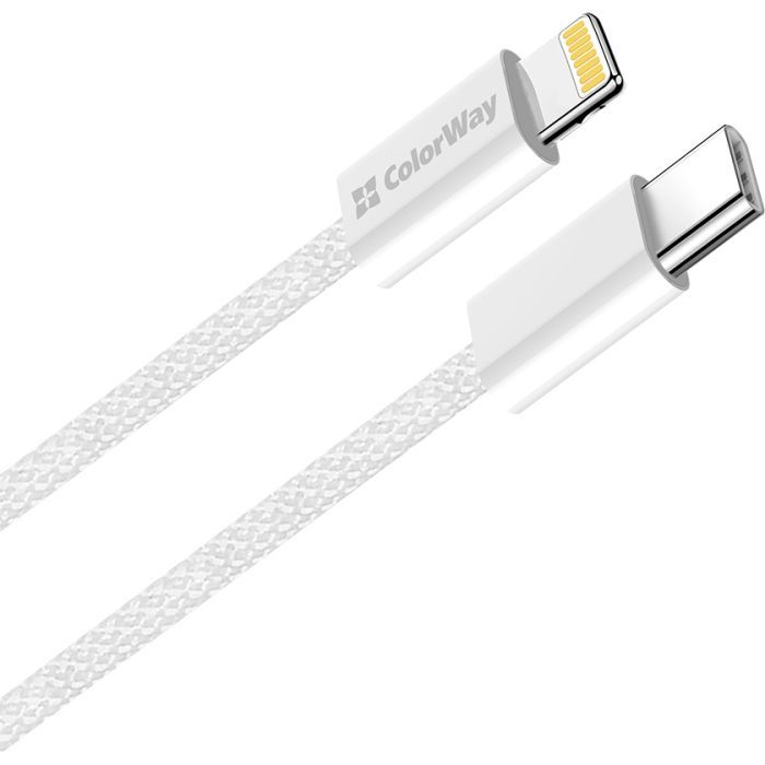 Дата кабель USB-C to Lightning 1.0m 27W pink ColorWay (CW-CBPDCL061-P) зображення 2
