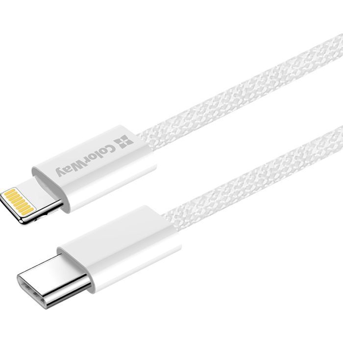 Дата кабель USB-C to Lightning 1.0m 27W pink ColorWay (CW-CBPDCL061-P) зображення 4