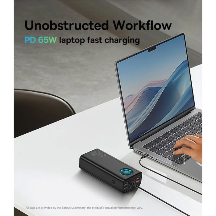 Батарея універсальна Baseus Amblight 26800mAh 65W OE, black (P10022402113-00) зображення 9