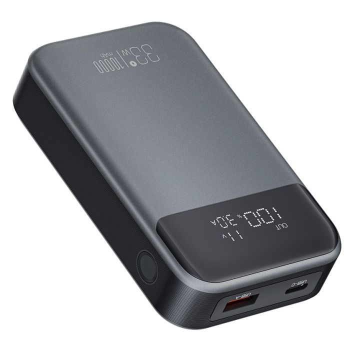 Батарея универсальная XO 10000mAh, PD/30W, QC/22.5W, PPS/33W, black (PR232_Black)