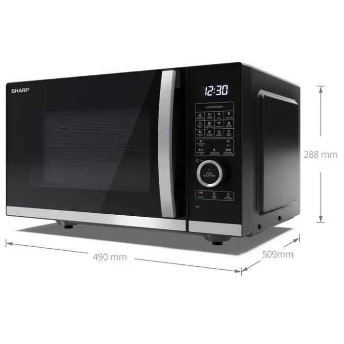 Мікрохвильова піч Sharp YC-QC254AE-B зображення 6