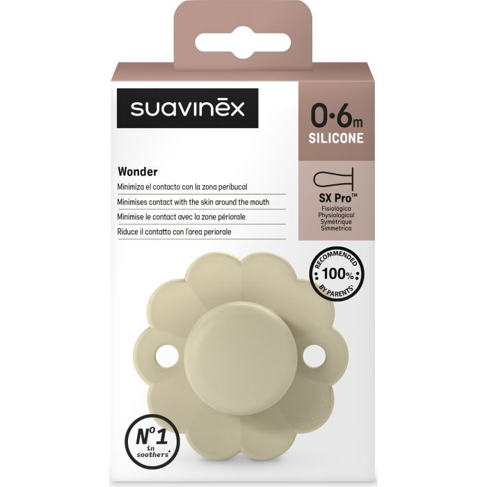 Пустушка Suavinex Wonder фізіологічна, 0-6 міс. світло-рожева (308377) зображення 3