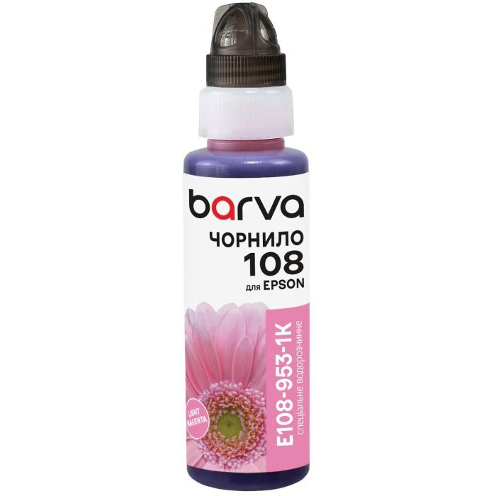 Чернила Barva Epson 108 100 мл, Light Magenta , флакон OneKey (1K) (E108-953-1K)