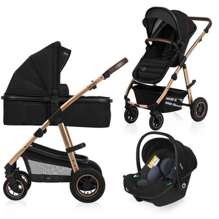 Коляска Lionelo 3 в 1 Amber Black Onyx (LO-AMBER BLACK ONYX (3in1))