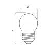 Лампочка Eurolamp LED ECO серия "P" G45 7W 700Lm E27 4000K (LED-G45-07274(P)) зображення 3