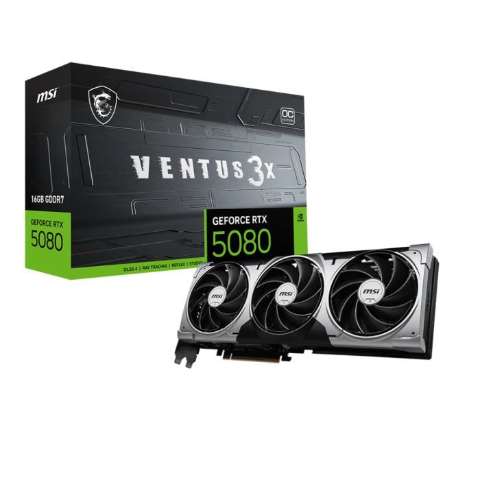 Відеокарта MSI GeForce RTX5080 16GB VENTUS 3X OC (RTX 5080 16G VENTUS 3X OC) зображення 7
