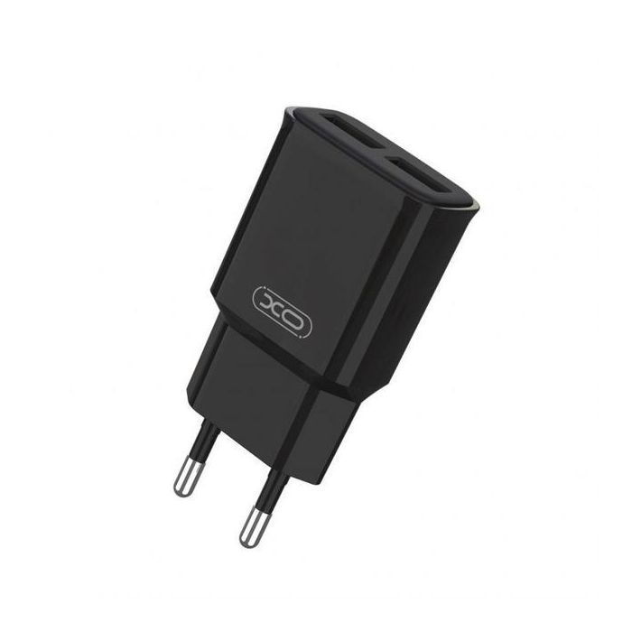 Зарядное устройство XO L92C (2USB/2.4A) + USB - Lightning Чорний (XO-L92C-L) изображение 3
