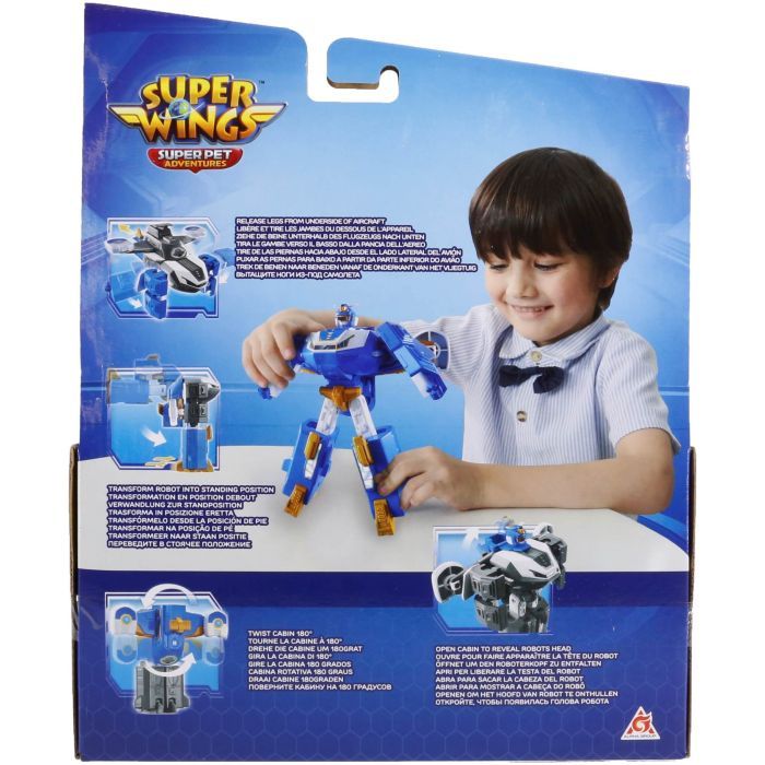 Трансформер Super Wings Мини Воздушная База Робот (EU760288) изображение 11