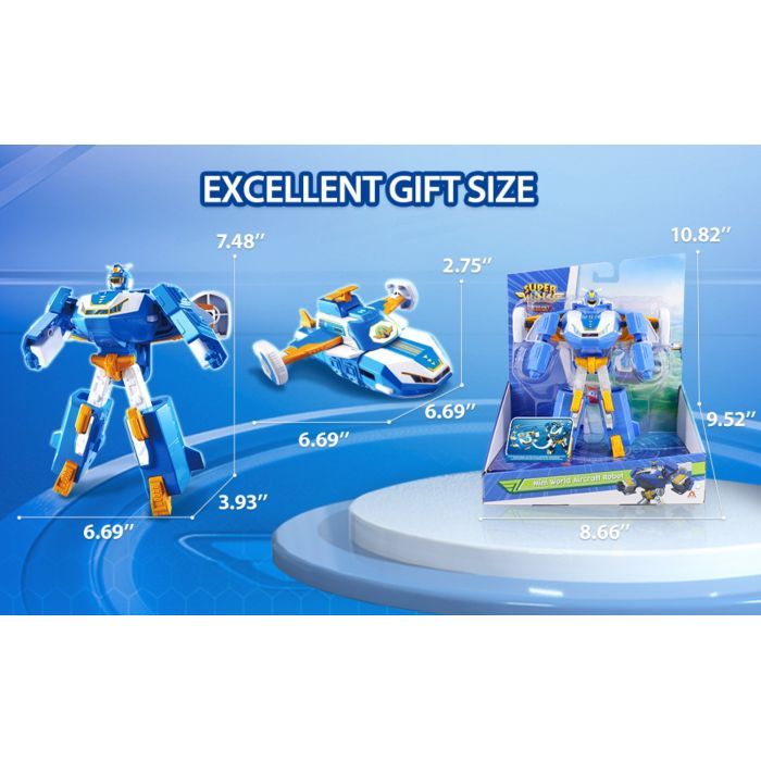 Трансформер Super Wings Мини Воздушная База Робот (EU760288) изображение 5