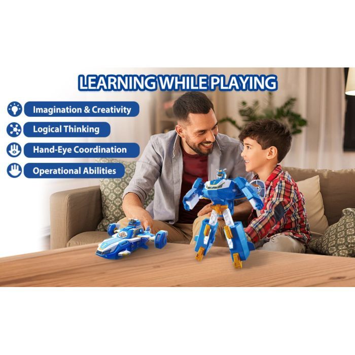 Трансформер Super Wings Мини Воздушная База Робот (EU760288) изображение 7