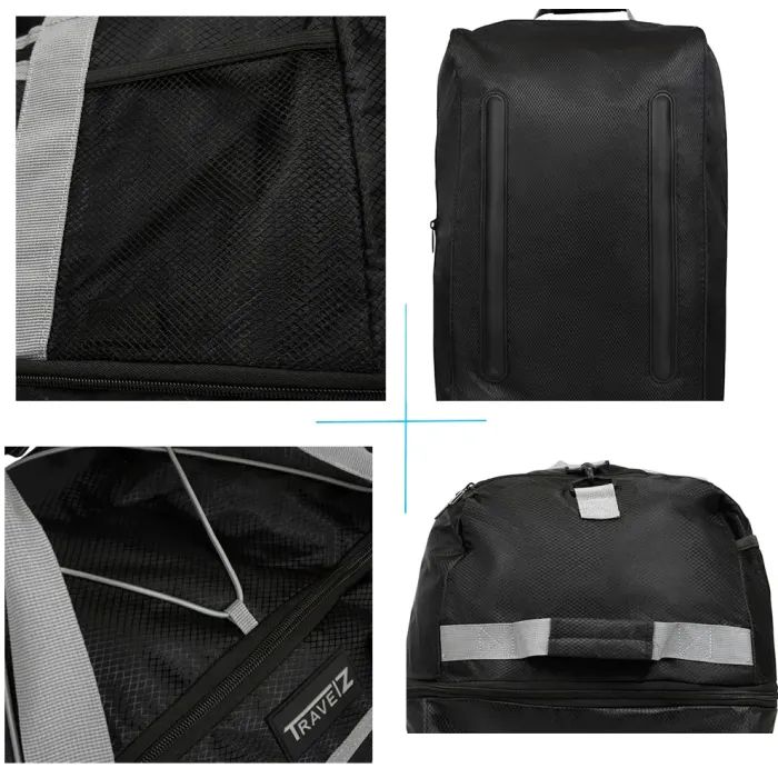 Сумка дорожная TravelZ Wheelbag Doubleloader foldable black 80(95)L (603096) (931069) изображение 6